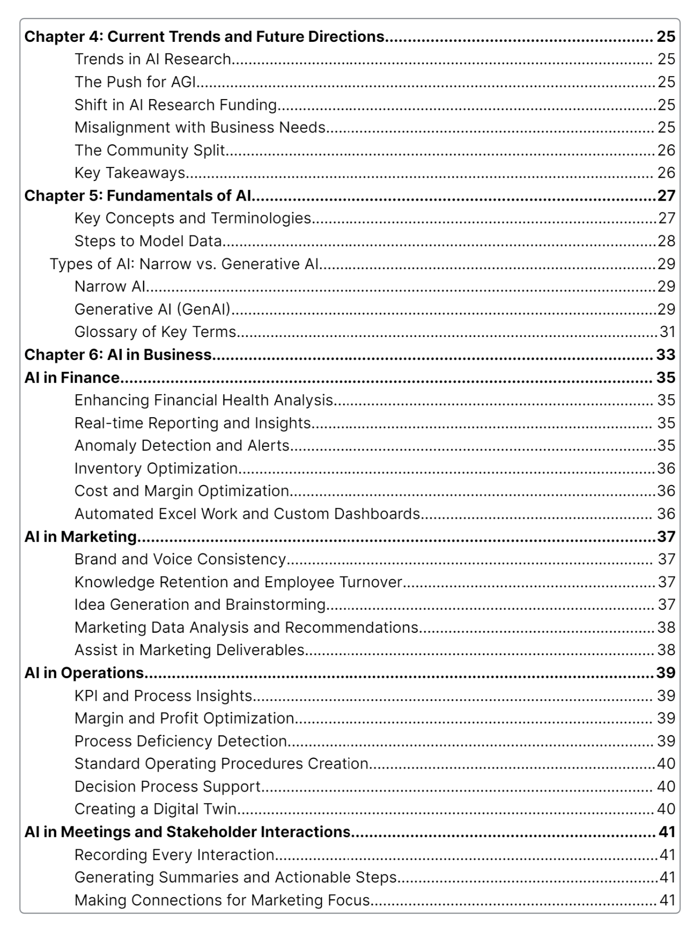 AI Book stats